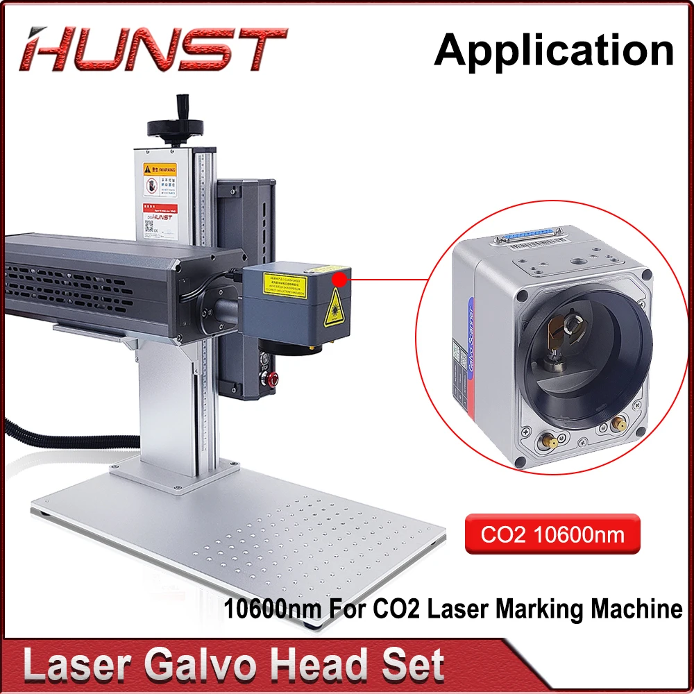 Hunst SINO-GALVO RC1001 CO2 & Fiber Laser Scan Galvo Head Set 10.6Um 1064nm Apeature 10mm Galvanometer Scanner with Power Supply