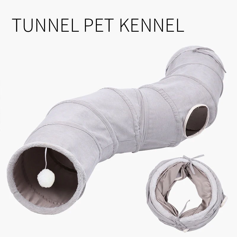 New Collapsible Cat Tunnel Cat-house For All Seasons Funny Cat Passage Tent Toys For Small Cat Playing Pet Accessories Hot Sale