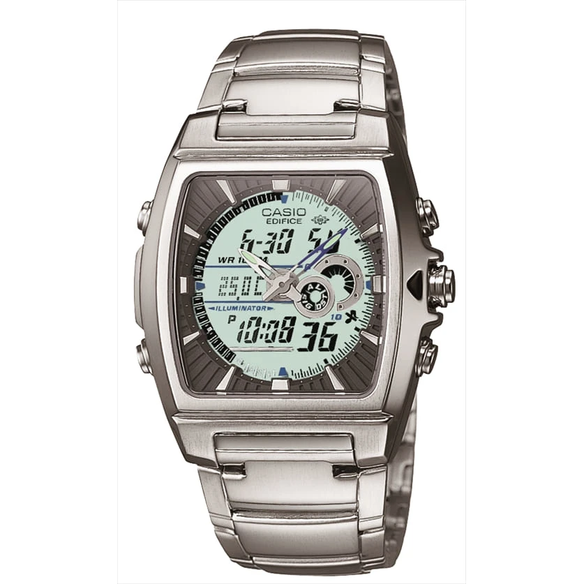 Pulseira de prata para relógios Casio, sob o corpo, 24 mm largura