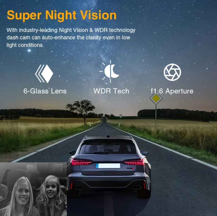3 Kanaals Dashcam Videorecorder Drie Lens Auto Camera Met Achteraanzicht Dvr 24H Parkeermonitor Zwarte Doos Auto-Accessoires