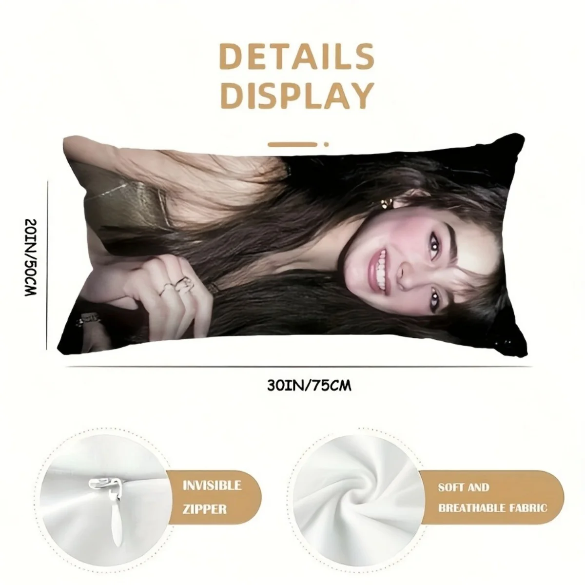 1 Custom Photo Pillowcase. Available in Various Sizes; Suitable for Home Decor and a Wide Range of Settings.