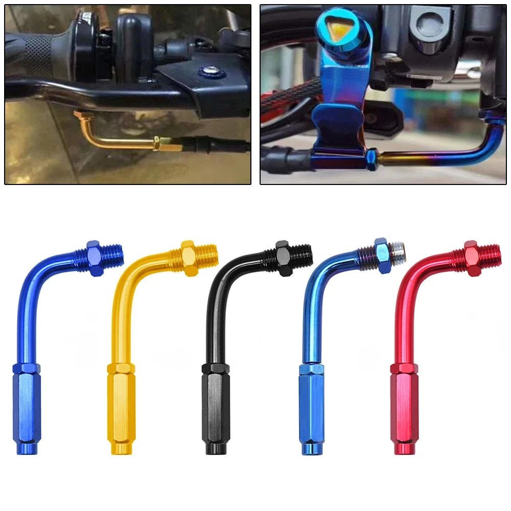 AliExpress DRISENTRI Motorcycle Brake Hoses 90 Degree Accelerator Adjuster Throttle Cable Adjuster for Motorcycle Throttle Cable MTB Bike Bicycle