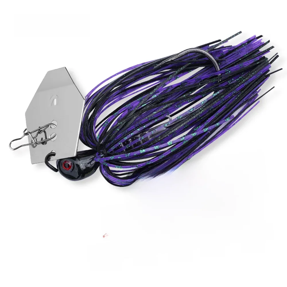 Noeby Chatterbait 10,5 g 14 g 21 g 28 g 35 g Jig-Nadel mit Klingen, Stinger-Haken, Drahtköder, Power-Wobbler, Bass, Hecht, Jig, Angelköder