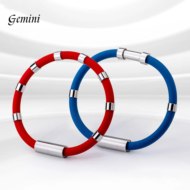 Women Men Anti-Static Silicone Bracelet Universal Magnetic Sports Wristband Fashion Jewelry Wrist Strap To Remove Body Static
