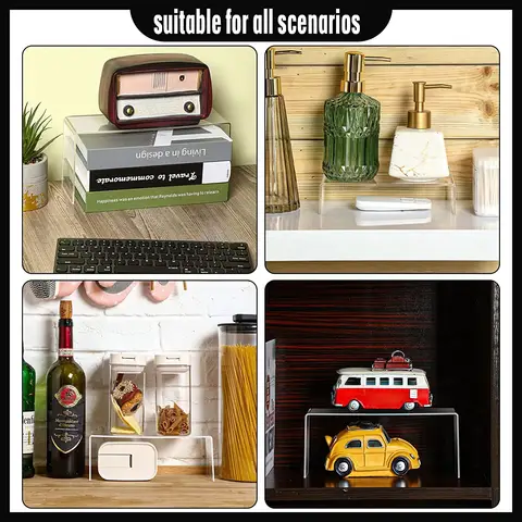 ऐक्रेलिक राइज़र, सजावट, केक, फ़नको पॉप, खुदरा जूता शोकेस अलमारियों के लिए आयताकार ऐक्रेलिक डिस्प्ले स्टैंड शेल्फ़ साफ़ डिस्प्ले राइज़र 10 best sales आयोजकों - №10