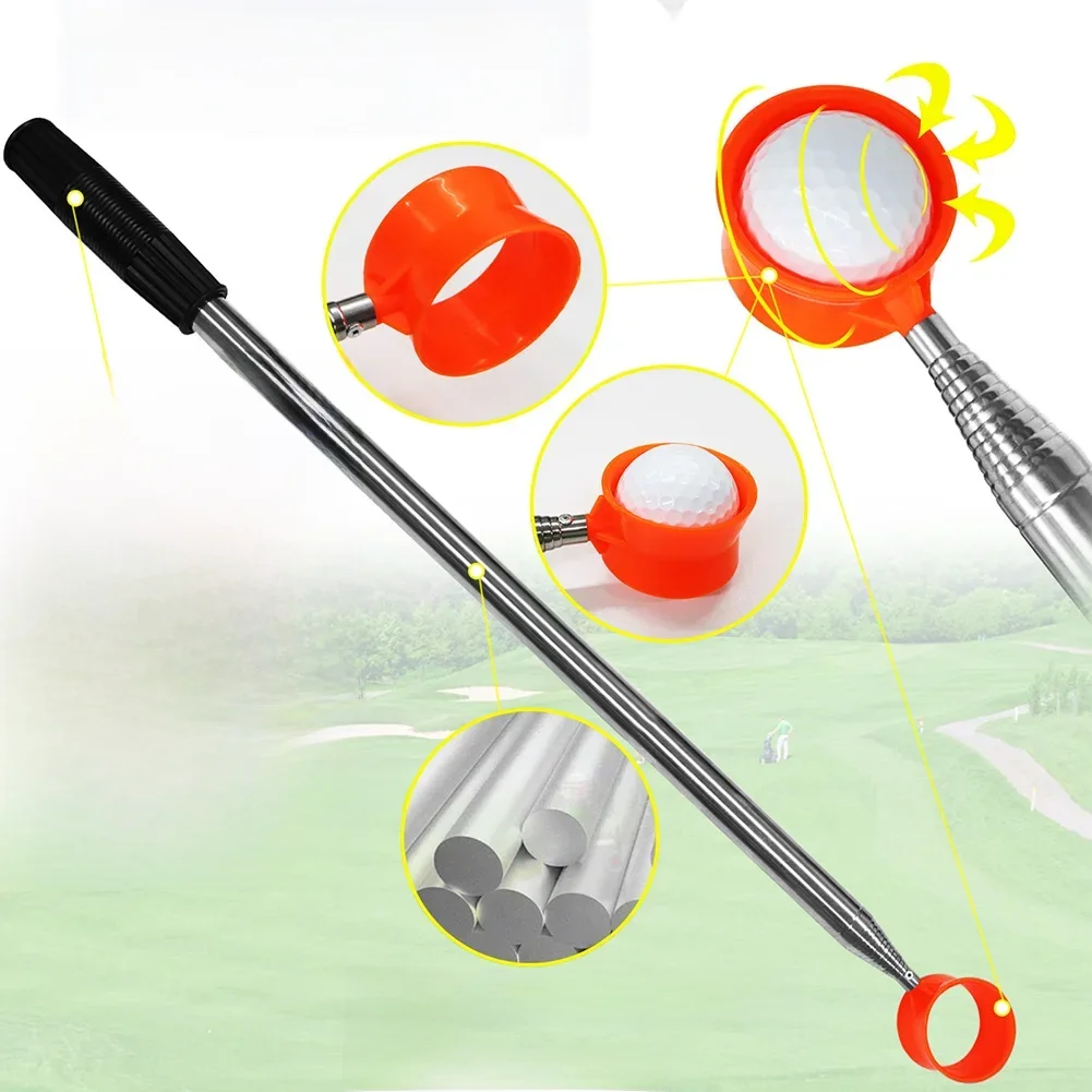 10/8 sekcji piłka golfowa Picker teleskopowy piłka golfowa Retriever Pick Up Grabber pazur przyssawka piłka treningowa golfowa — zdjęcie 2