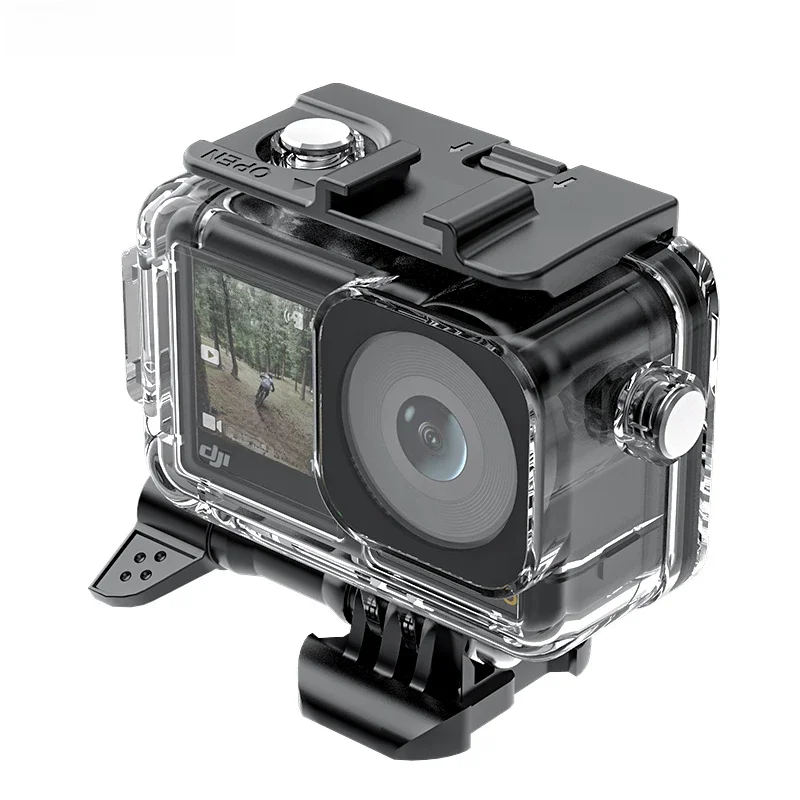 Caso impermeável para DJI OSMO Action, Habitação de Mergulho Subaquático, Tampa protetora do