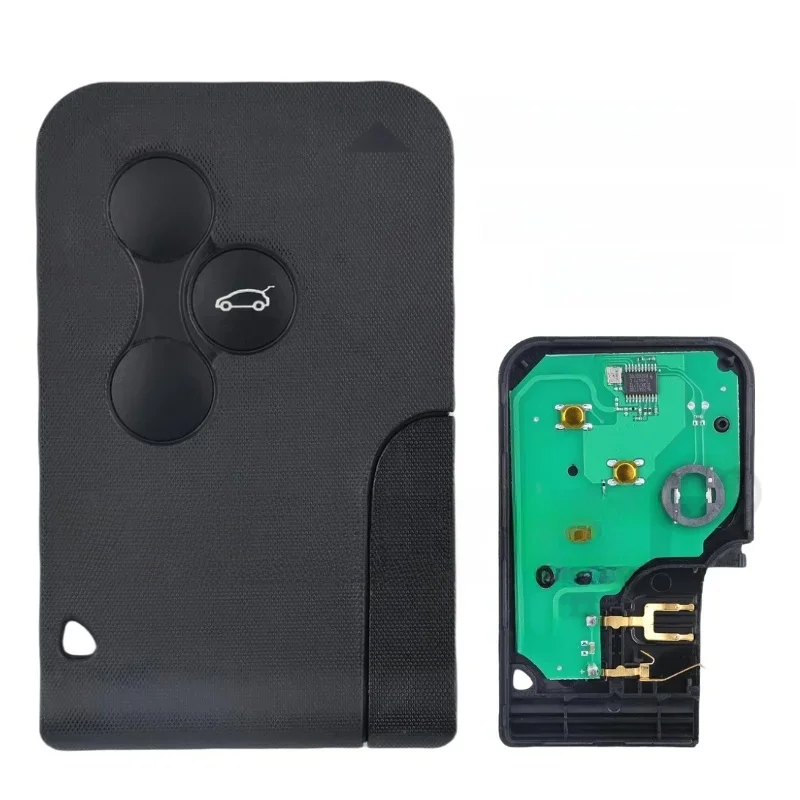 Clé de télécommande de voiture pour Renault Megane 2 Scenic 2 2003-2008 ID46 PCF7947 433MHz, étui de remplacement pour carte à puce