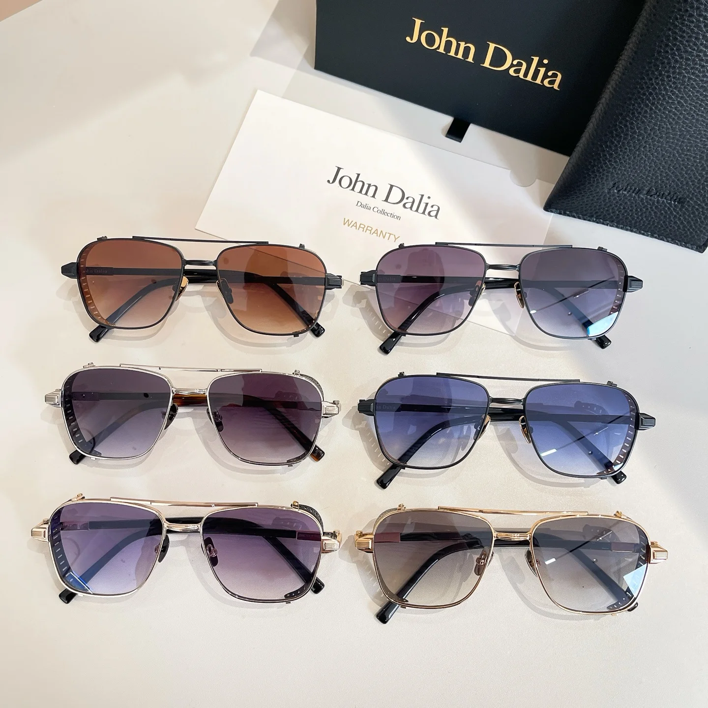 

For JOHN DALIA JD PHIL Top High Quality Sunglasses for Men Casual UV400 Polarized Fashion Design Sunglasses for Womens With Box