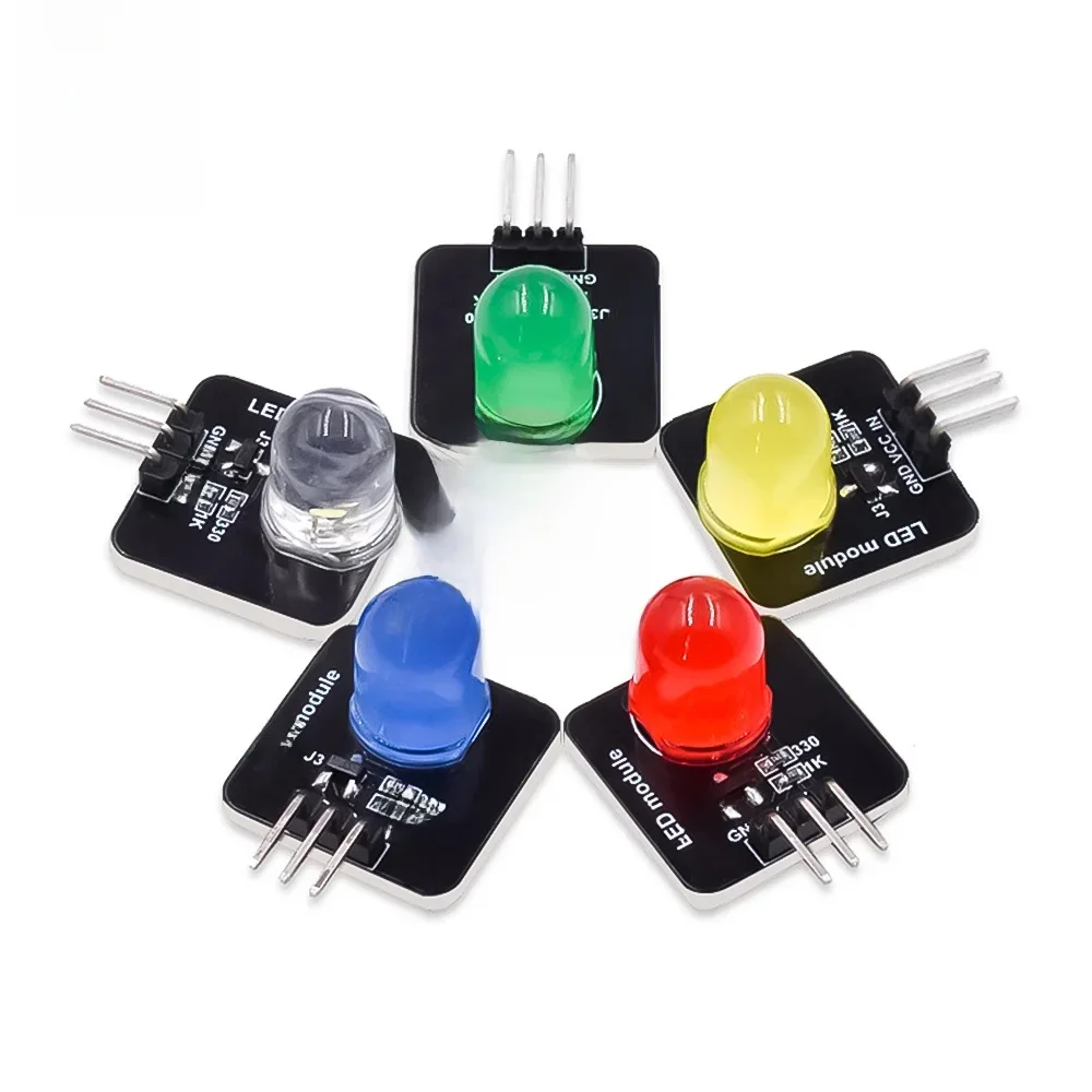 Indicateur de Module électroluminescent LED 10mm, Tube électroluminescent, capteur de lumière DC3.3V-5V