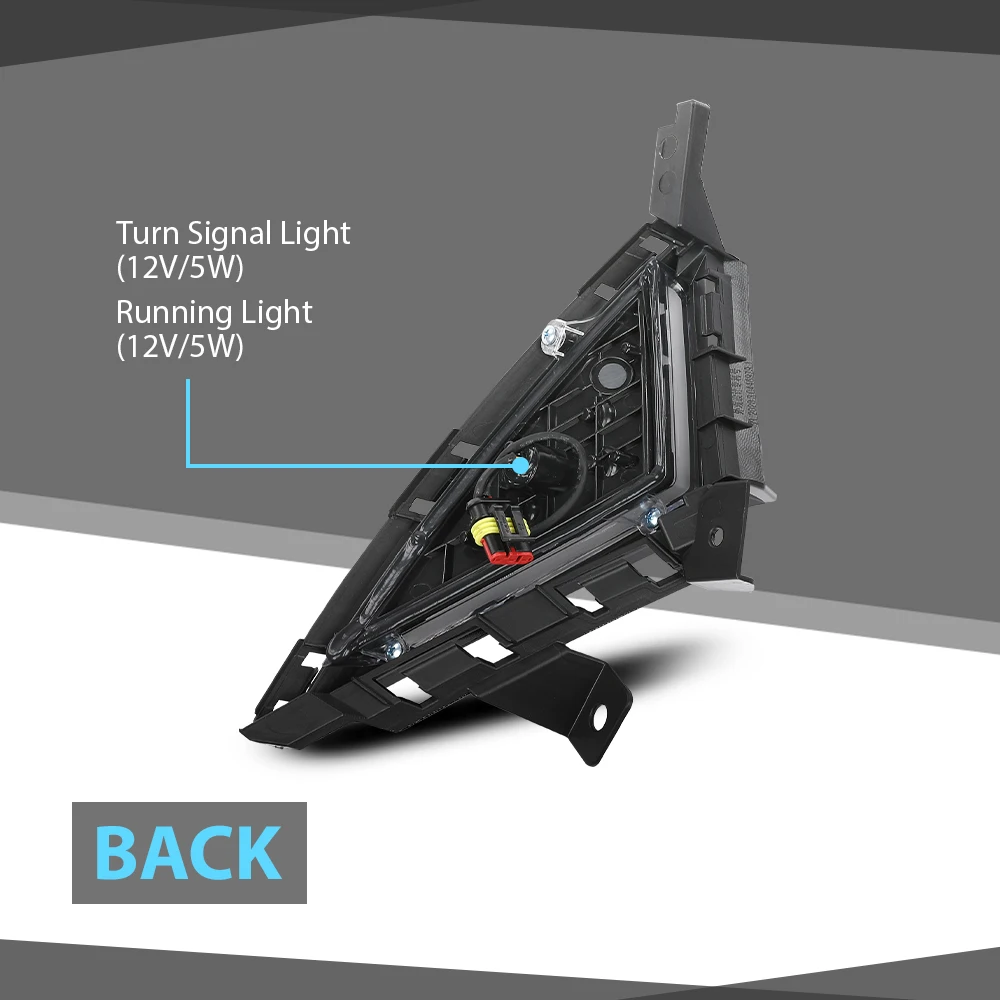 Drl النهار تشغيل ضوء مصباح الضباب ث/بدوره مصباح إشارة صالح ل 2021 2022 هيونداي إلنترا مقاوم للماء سنوبروف الغبار #2