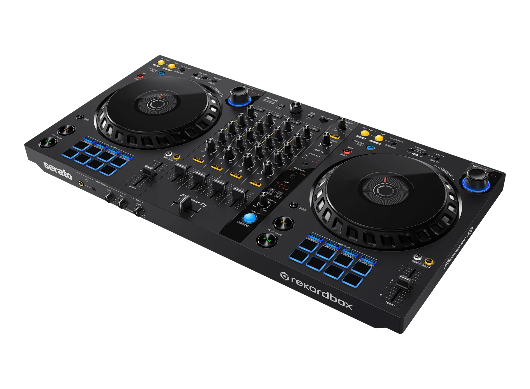 DJ DDJ-FLX6 4-kanaals DJ-controller voor rekordbox en Serato DJ Pro (zwart)