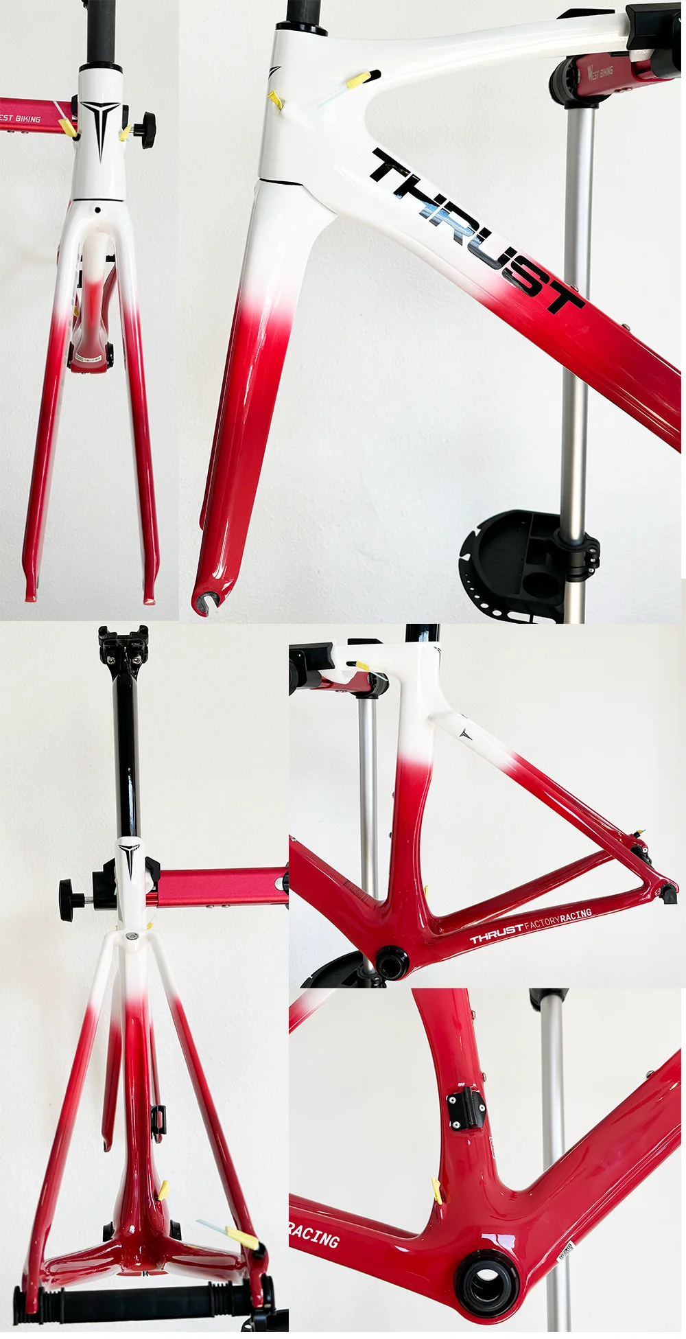 ship from spain THRUST T1000 Carbon Road Bike Carbon Fiber Frame Bicycle 700C Wheel Bicycle Accessories Di2 And Mechanical