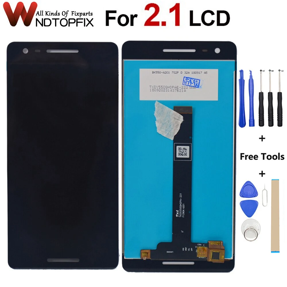 

5.5" For Nokia 2.1 LCD Display Touch Screen Digitizer Assembly Replacement For Nokia2.1 TA-1080 TA-1092 TA-1084 TA-1093 TA-1086