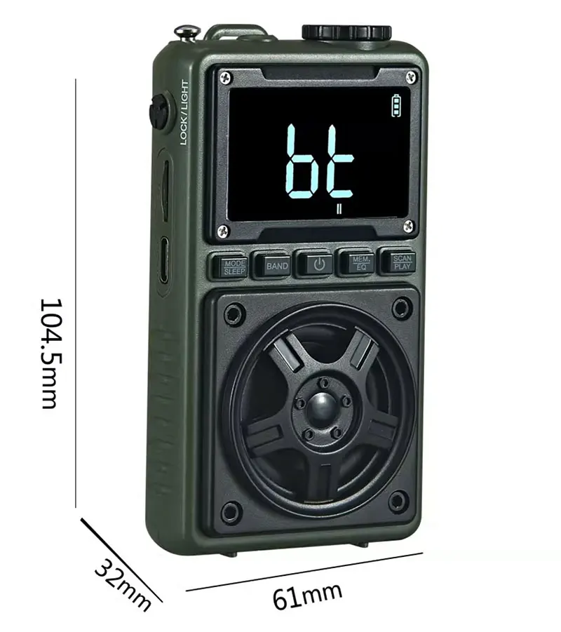 Degen 213 dźwięk radość palma skarb bezstratna muzyka karta TF odtwarzanie Bluetooth pełnopasmowe stereofoniczne radio cyfrowe