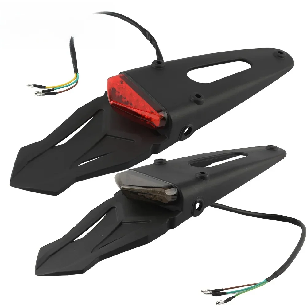 AliExpress PowerMotor Dirt Bike Motorcycle License Fender Taillight Enduro Motocross Taillamp Rear Brake Light For KTM Honda Kawasaki Yamaha