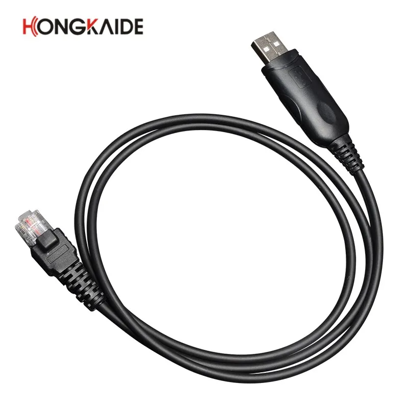 HONGKAIDE USB Programming Cable to RJ45 8-Pin Plug Data Cord for HTM688 HTM689 and Zastone D9000 Frequency Programming