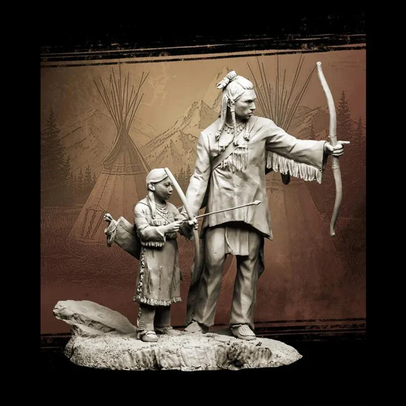 Harz-Soldat 1/24 75MM Bogenschießunterricht Ancient Forces SOLDIER STAND Modell Unmontierter, unbemalter Figurenbausatz