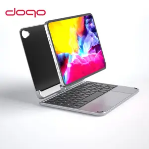 Doqo-iPad用キーボードケース,Mini 6 2021,7色,バックライト付きマジック,トラックパッド付き,韓国語,比例,arabic,ロシア語  - AliExpress