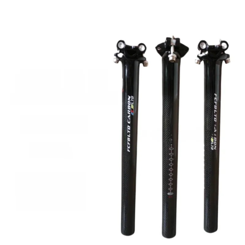 FCFB karbonowa sztyca Offset 0mm MTB sztyca rowerowa Carbon Black sztyca 25.4/27.2/30.8/31.6*350/400mm akcesoria rowerowe — zdjęcie 2