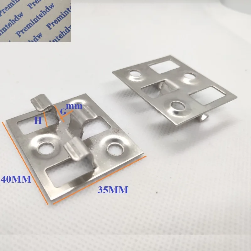 100Pcs Stainless Steel Square Hidden WPC Decking Clip 3 Claws