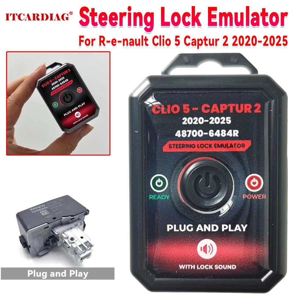 new-steering-lock-emulator-part-number-48700-6484-for-renault-clio-5-captur-2-2020-2025-with-lock-sound-plug-and-play