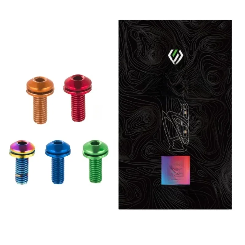 AliExpress chooee Chooee Bicycle Accessories, Mtb Road Bike Water Bottle Cage Bolt, M5*12mm, Cycling parts,Steel Bottle Holder Fixed Screw, 4pcs