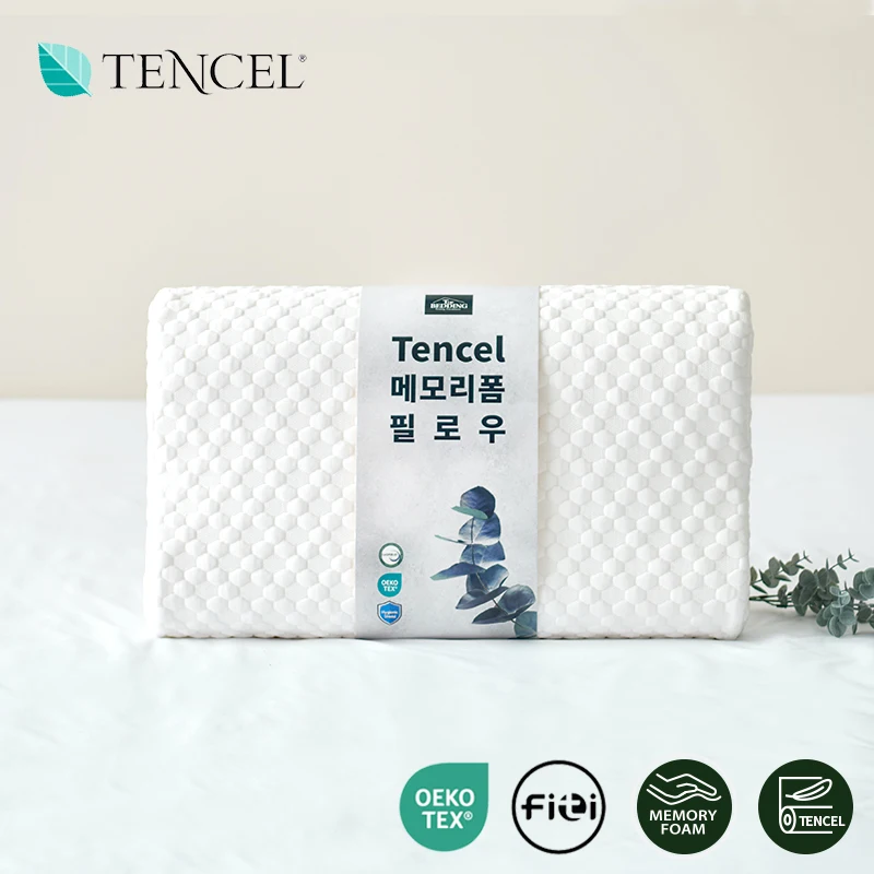 Tencel Memory Foam pillow 30x50 White