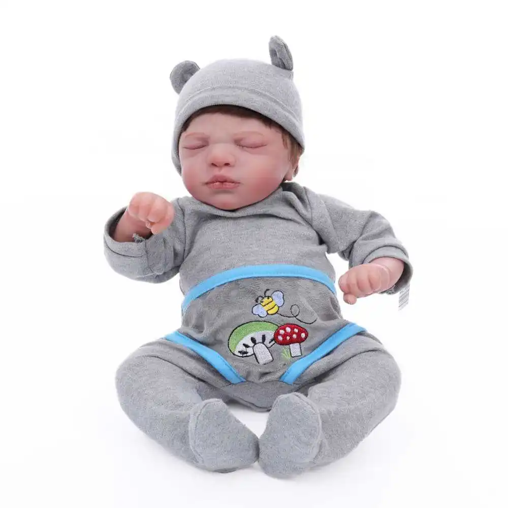 Cloveray 20 بوصة نابض بالحياة تولد من جديد دمية طفل لطيف واقعية دمية الفينيل اللعب منزل تهدئة دمية الكلاسيكية اليدوية لعبة طفل هدية