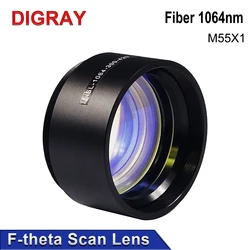 DIGRAY F-theta Scanning Lens Parts Thread M55X1Small Galvanometer Field Lens Suitable For 1064nm YAG Fiber Laser Marking Machine