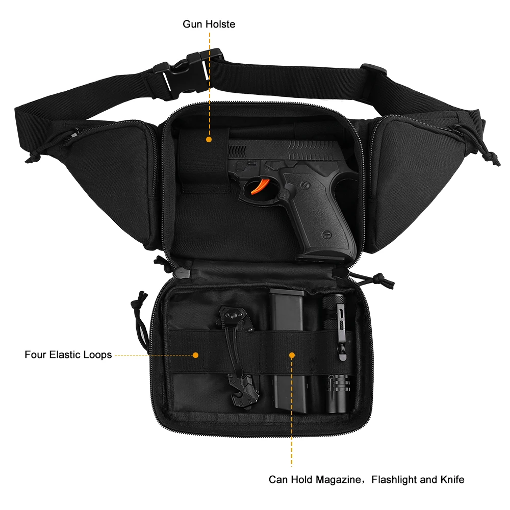 Tactical waist bag, waist belt, backpack, waterproof nylon Molle EDC, Fanny phone bag, hunting, hiking, camping