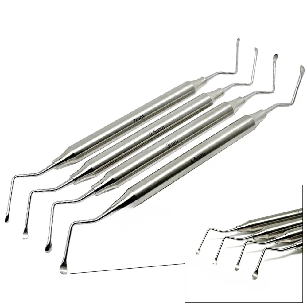 Curette dentaire gracieuse, Curettes osseuses parodontales, Perio dentaire, acier inoxydable de haute qualité, détartreur de nettoyage des dents