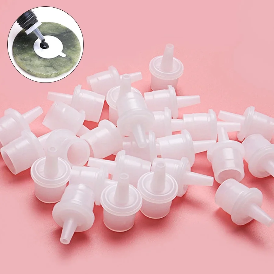 Bouchon de remplacement de colle à cils, bouchon de bouteille de colle à cils, accessoires de remplacement, outil universel d'extension de cils 10/20 pièces