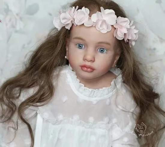 FBBD Customized Limited Supply 42inch Reborn Baby Aloenka With Hand-Rooted Hair Painted Kit DIY Part