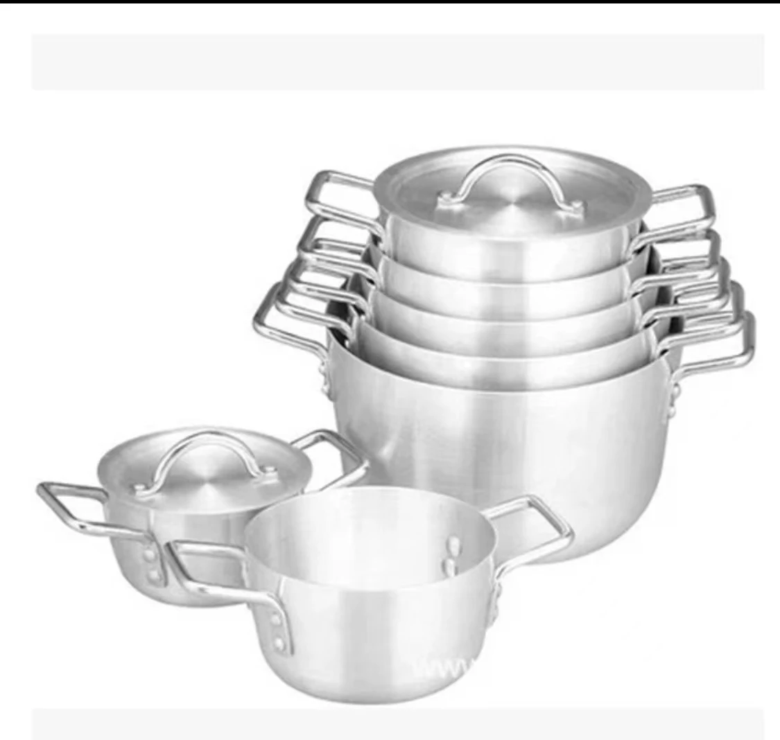 7pcs/set Thick Aluminum Pot Set  Multi-purpose Pot Soup Pot Cookware Set  Panela Cooking Tool