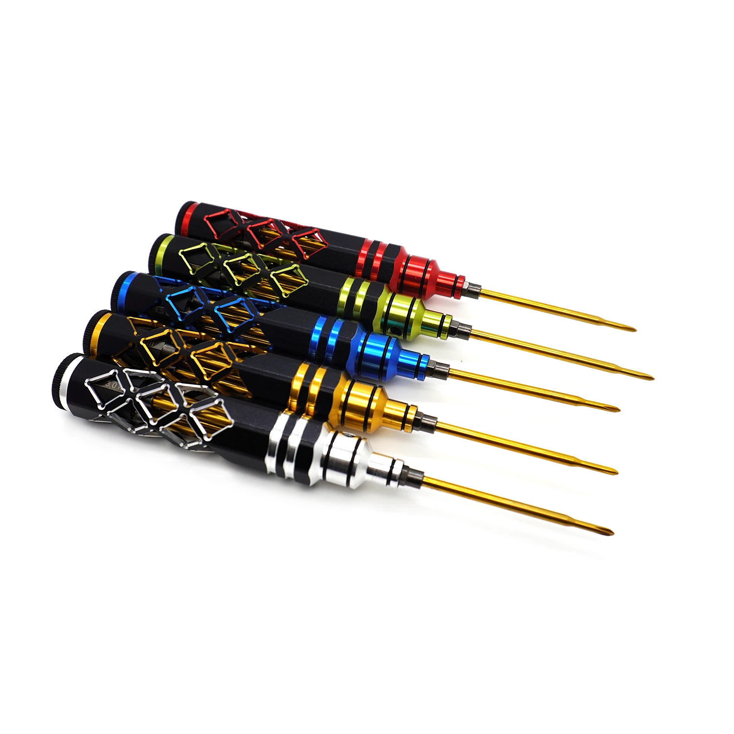 Cacciavite esagonale 4 in 1 1.5mm/2.0mm/2.5mm/3.0mm Set di strumenti di riparazione per cacciavite esagonale per parti di barche per auto aeree RC FPV Racing Drone