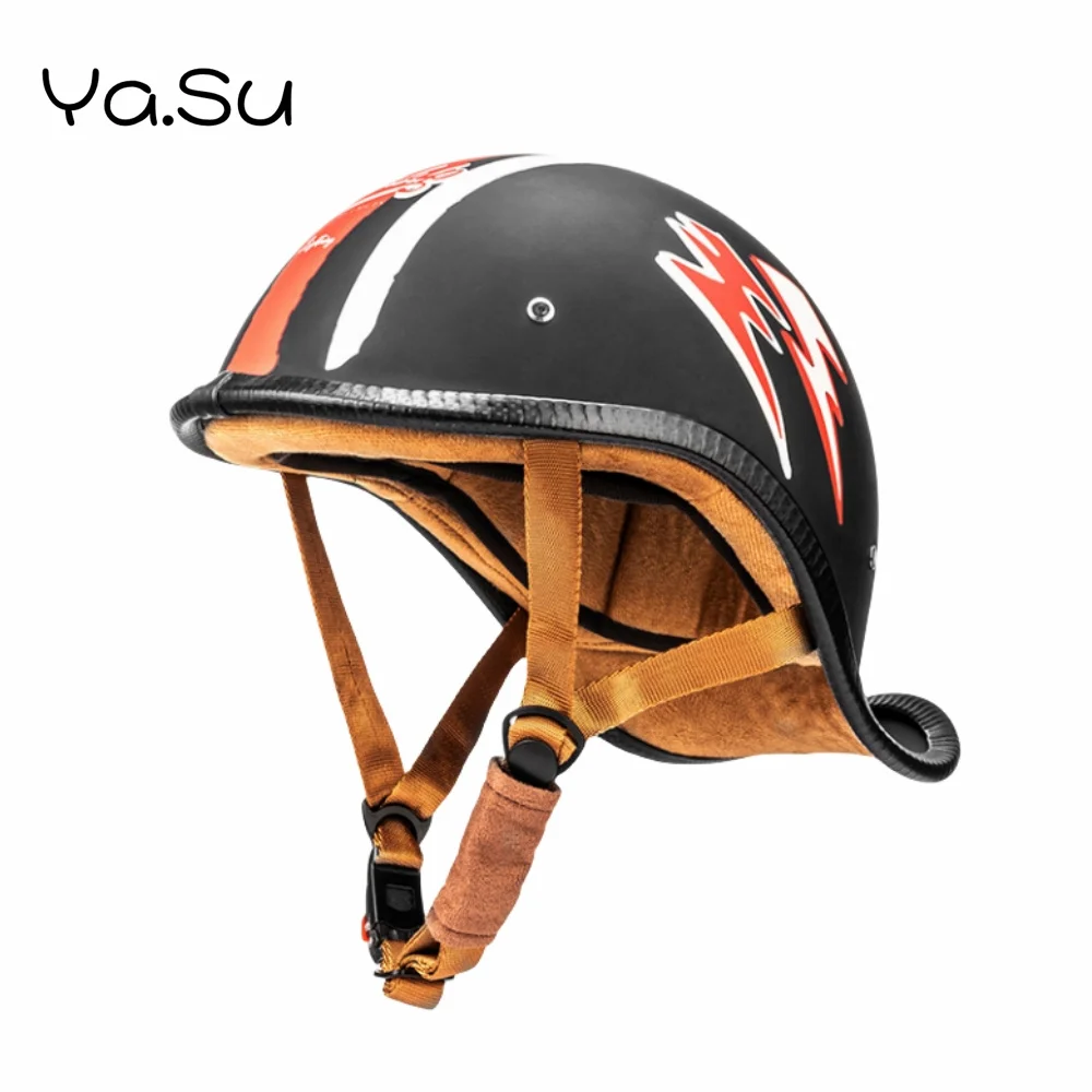 

Motorcycle Retro Helmet Summer Personalized Curved Brim Sun Protection Helmet Universal For Men And Women