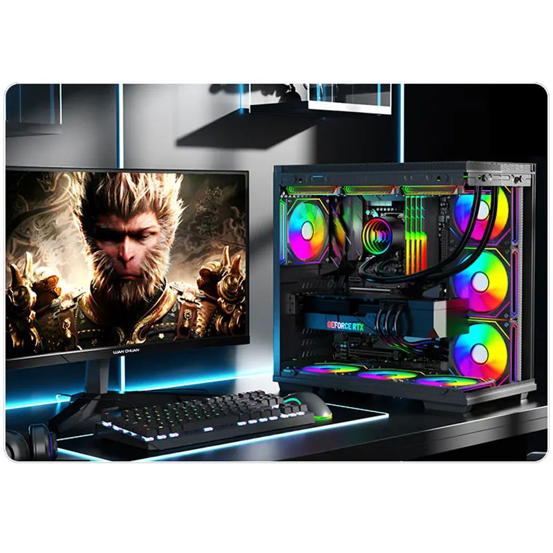 UPSIREN Poseidon Cermin 360 ARGB Radiator Pendingin Air All-In-One, Efek Pencahayaan Tanpa Batas/TDP 285W/Dukungan 1700/AM5/AM4