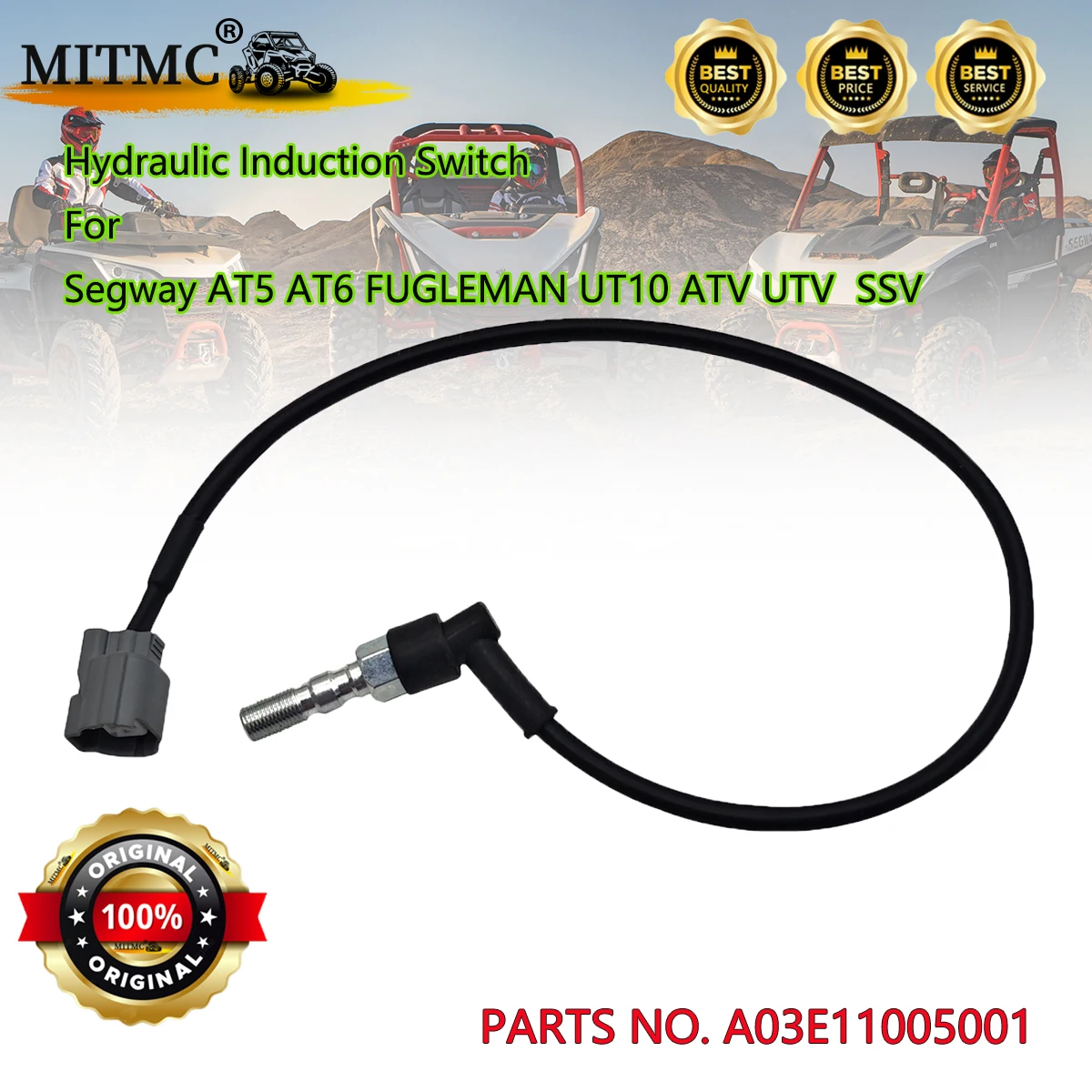 

Гидравлический индукционный переключатель тормозного переключателя для Segway AT5 AT6 FUGLEMAN UT10 ATV UTV SSV, детали тормозной системы A03E11005001