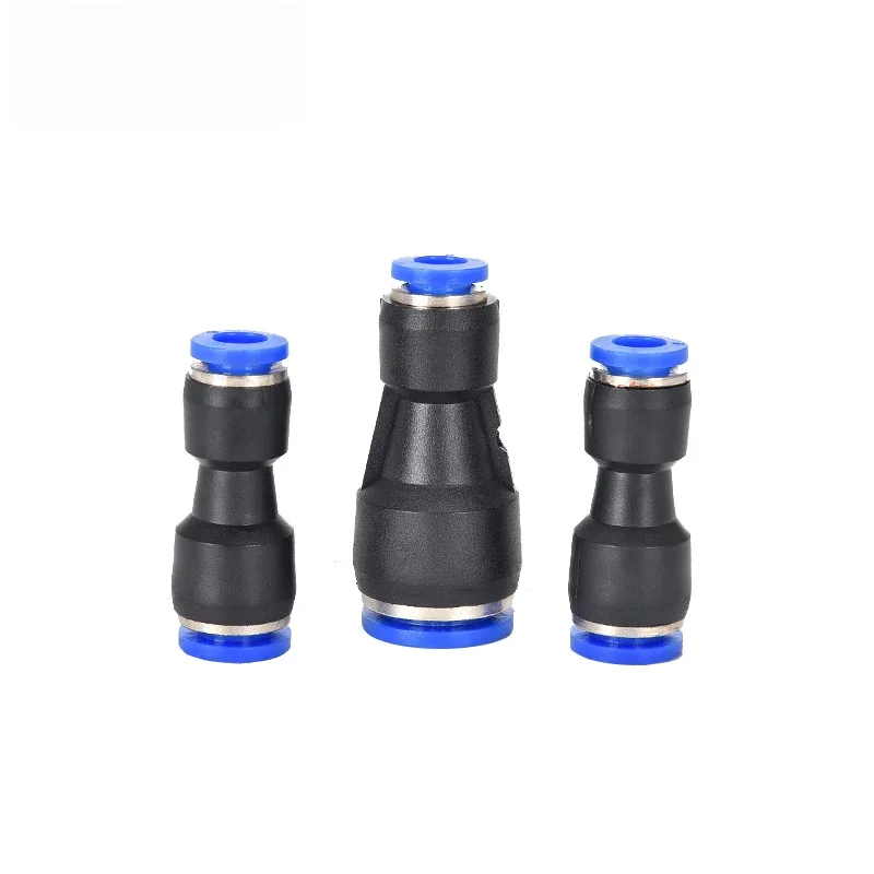 Raccord pneumatique à Air PG, 5/10/20 pièces, Tube de tuyau de 4/6/8/10/12/14/16mm de diamètre extérieur, raccords de gaz droits, connecteurs rapides en plastique