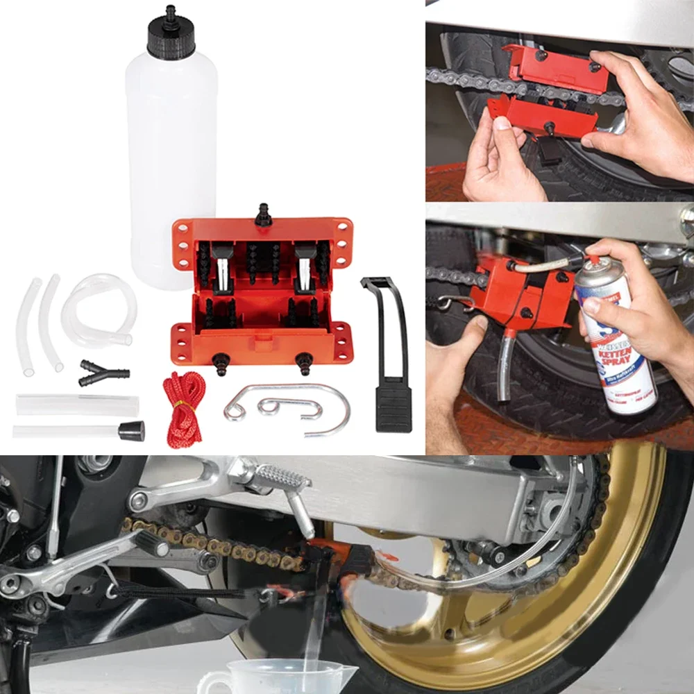 AliExpress FEIBANG MOTOR Motorcycle Chain Cleaner Portable Cycling Kit Bicycle Scrubber Brushes Set Bike Wash Repair Tool for Mountain Road Accessory