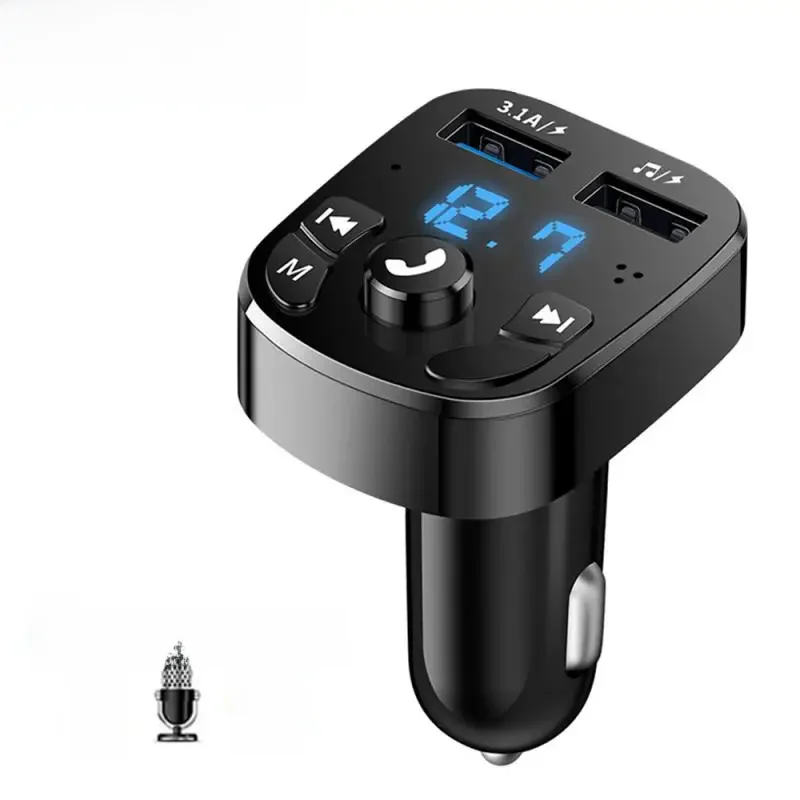 Auto FM Sender Bluetooth 5,0 Aux Freisprecheinrichtung Wireless Car Kit Dual USB Auto Ladegerät Auto Radio FM Modulator MP3 Player Adapter