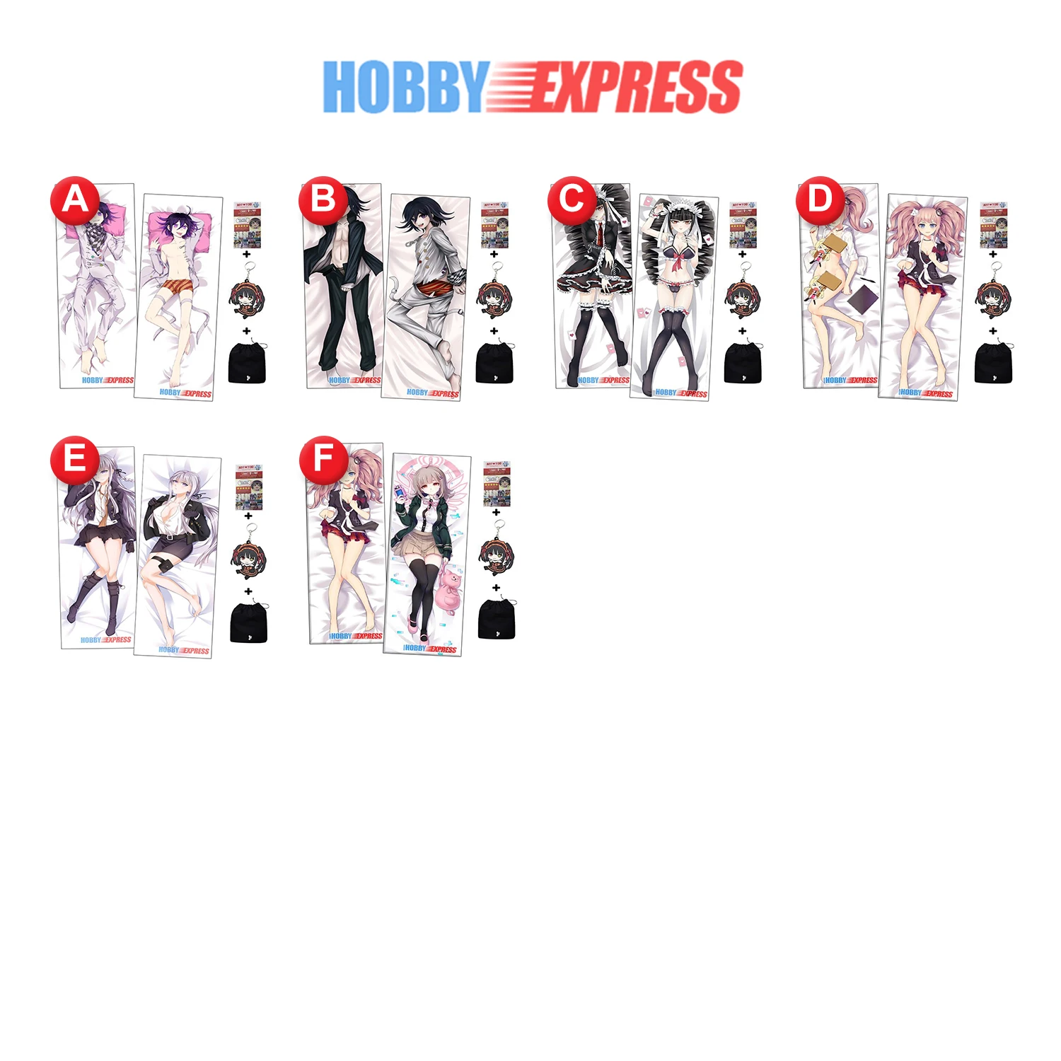 Hobby Express Dakimakura Japanese Otaku Husbando Hugging Body Pillow Cover Danganronpa