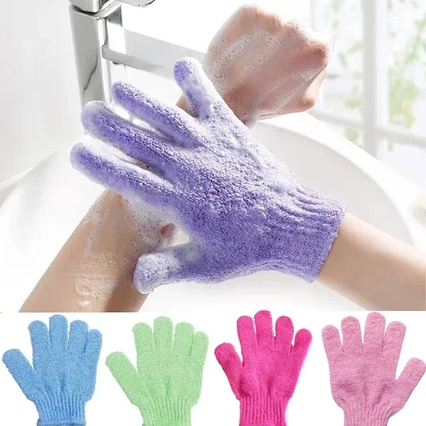 Gant de toilette de nettoyage du corps, brosse douce, maison, hôtel, salle de bain, boule de douche, ensemble d'épurateur de dos, serviette exfoliante pour la peau, gants de bain, 1 à 4 pièces