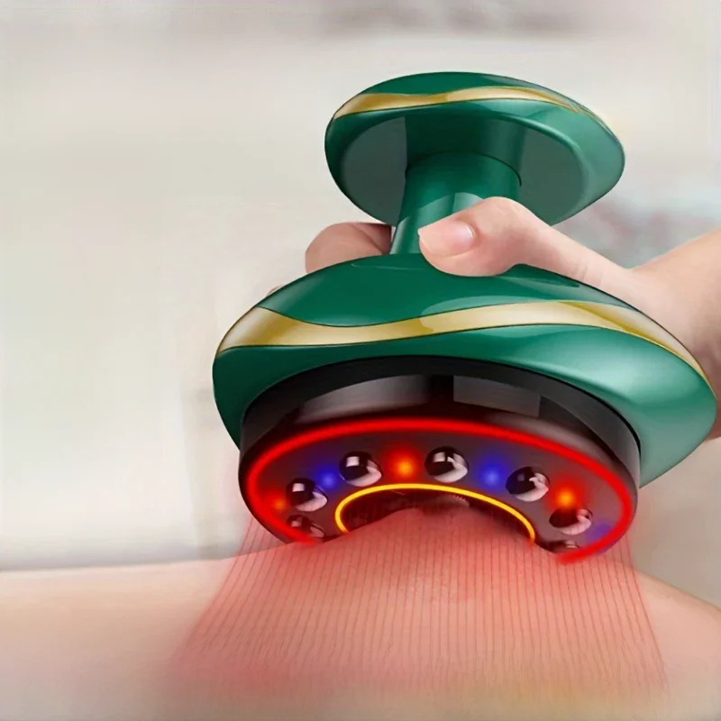 Elektrische Massage Meridiaanborstel Universele Body Baggeren Cupping Schraapinstrument Buik- en rugmassageapparaat voor thuis - afbeelding 2