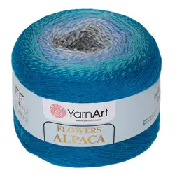 Yarnart Flowers Alpaca Ebruli Hand Knitting Yarn 20% Alpaca 80% Acrylic 940 Mt. 250 gr. Shawls, Blankets, Cardigans, Dresses