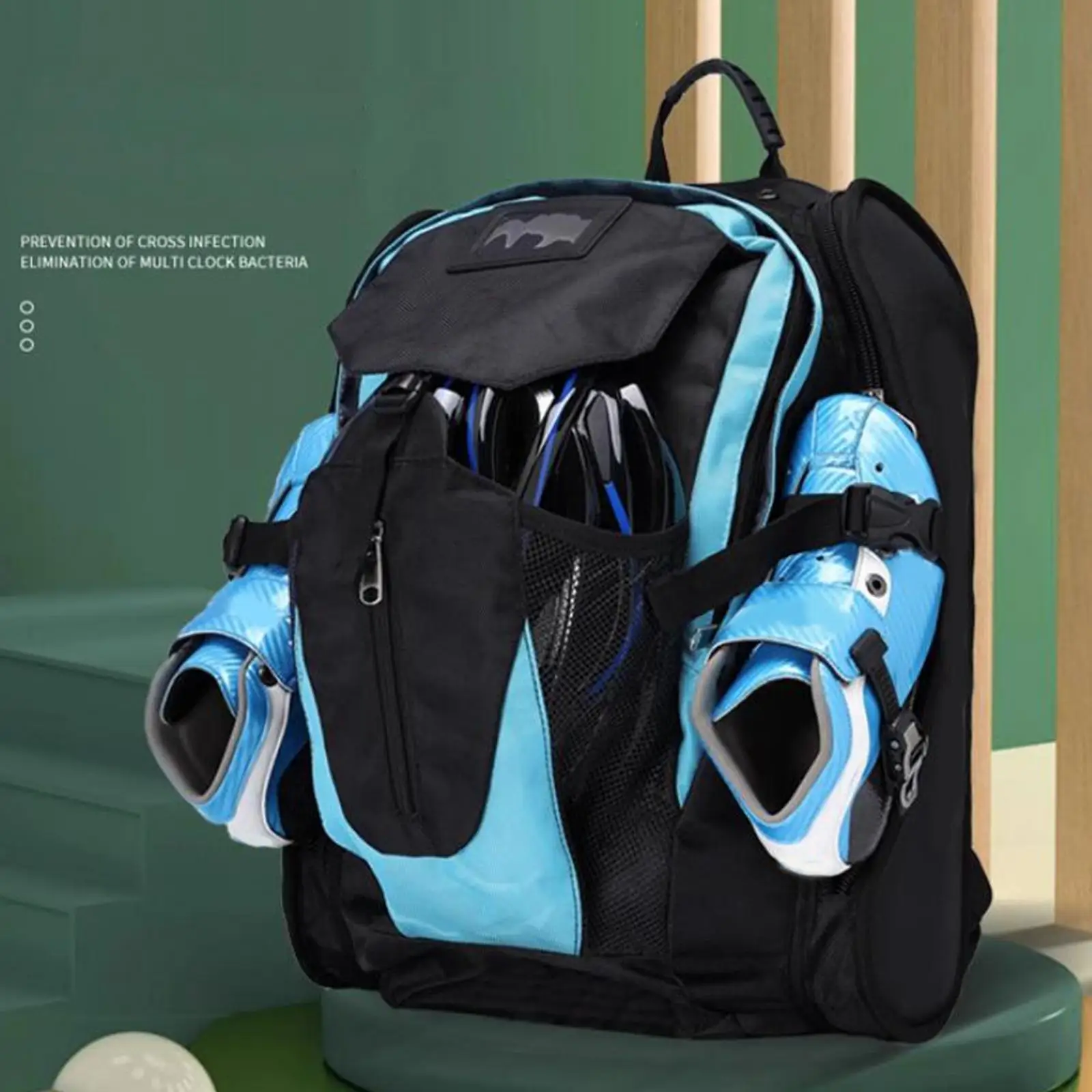 حقيبة ظهر تزلج للأطفال ، سعة كبيرة ، حامل تزلج على الجليد ، حقيبة تخزين أحذية التزلج ، اكسسوارات أحذية التزلج ، المهنية