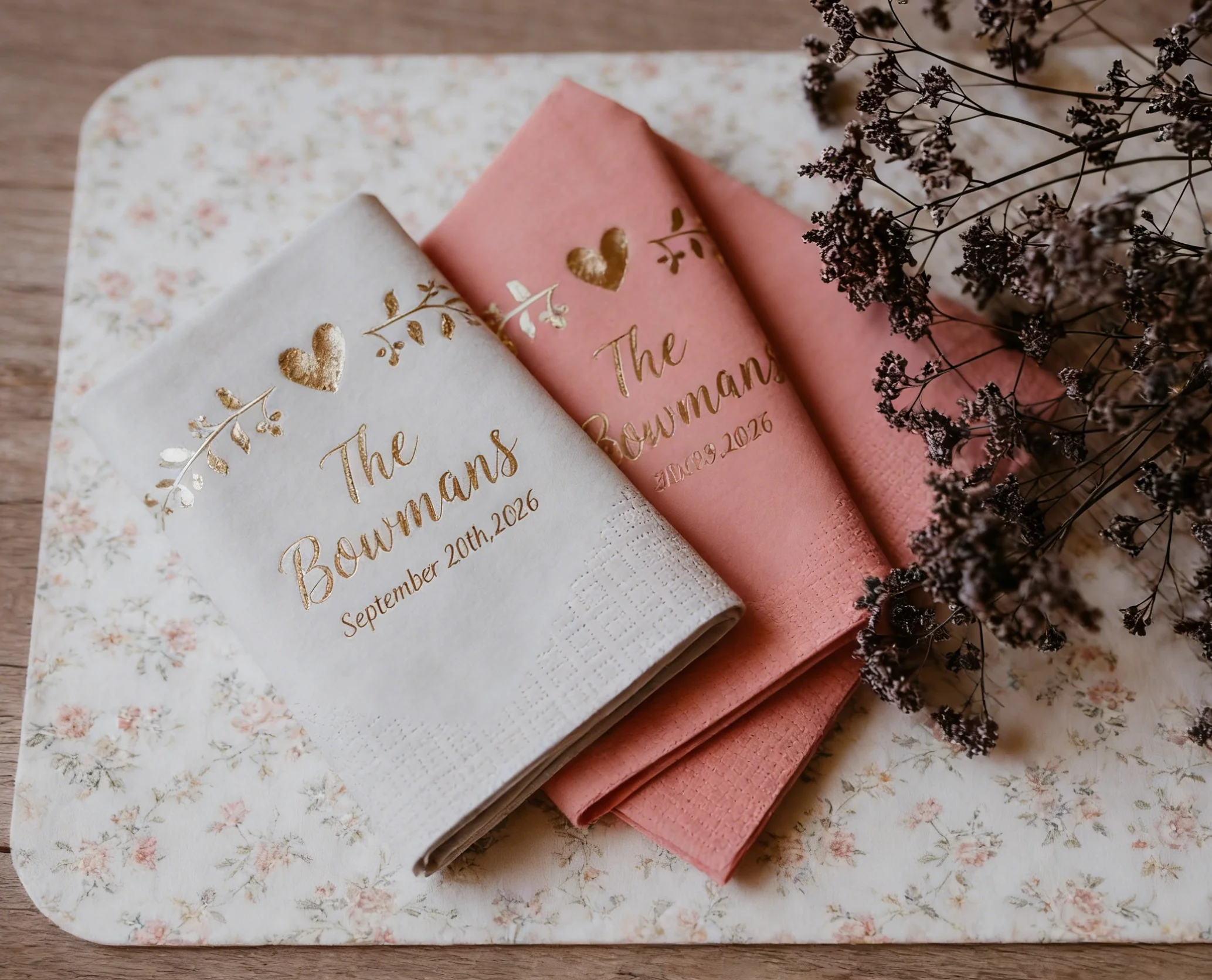 

25-100 шт. персонализированных свадебных салфеток для обеда «Drunk In Love»