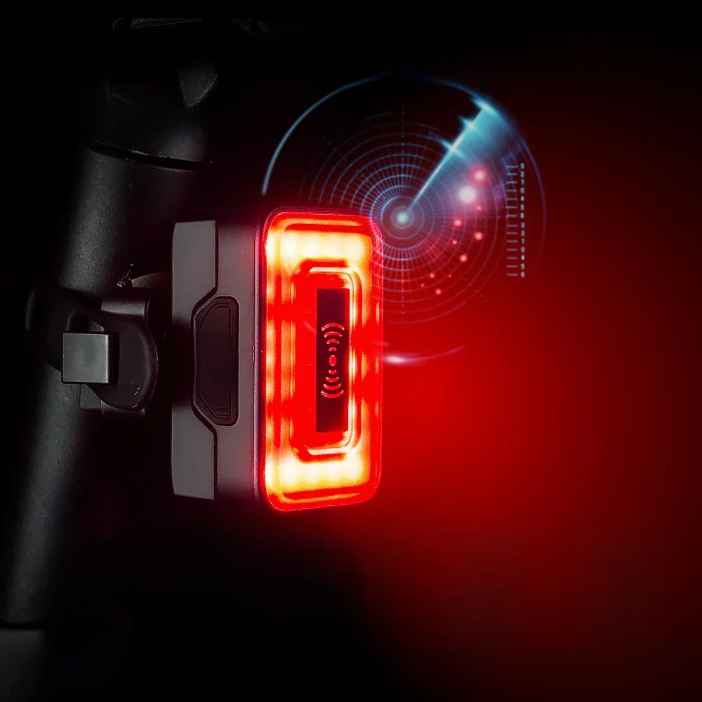 AliExpress CYCLAMI Bicycle Intelligent Radar Tail Light Bike Smart Rear Brake Sensing Lamp Ebike LED New Cycling Sensor Warning Taillight