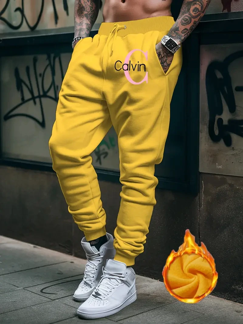 2025 Men Gyms Pure color Pants Joggers Fitness Casual Long Pants Men Workout Skinny Sweatpants Jogger Tracksuit Trousers